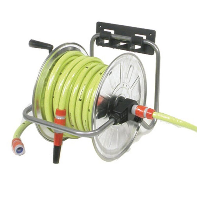 Muurhaspel gemonteerd