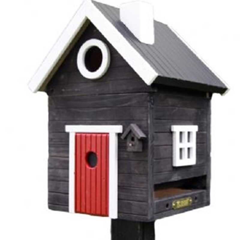 Multiholk Svart Hus voedernestkastje (per stuk)